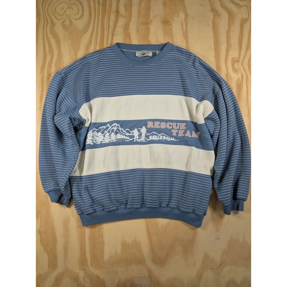 Expressions Rescue Team Vintage Striped Sweatshirt